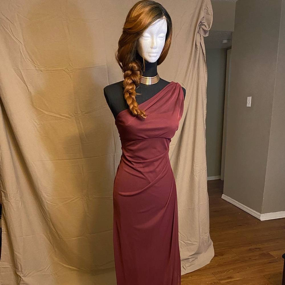 Bridesmaid gown, Prom dress, One shoulder, floor length